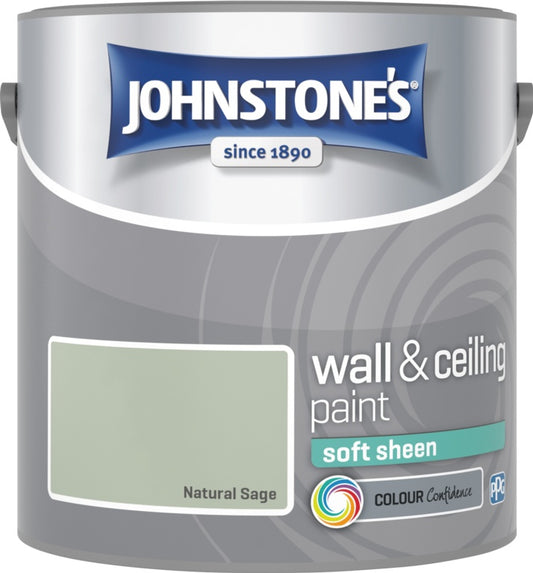 Johnstone's Wall & Ceiling Soft Sheen 2.5L Natural Sage
