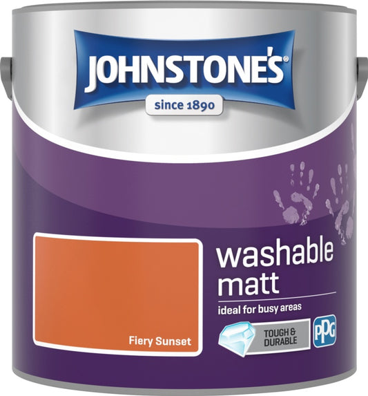 Johnstone's Washable Matt 2.5L Fiery Sunset
