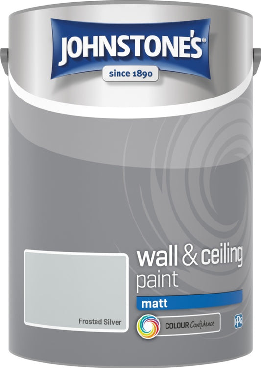 Johnstone's Wall & Ceiling Matt 5L Frosted Silver