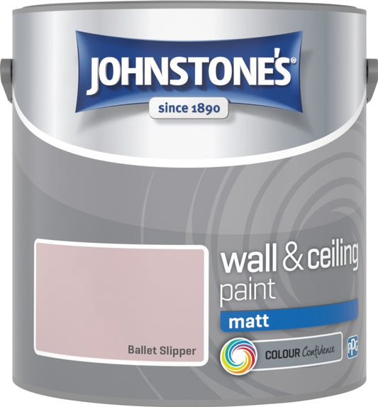 Johnstone's Wall & Ceiling Matt 2.5L Ballet Slipper