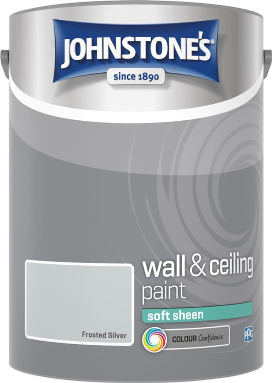 Johnstone's Wall & Ceiling Soft Sheen 5L Frosted Silver