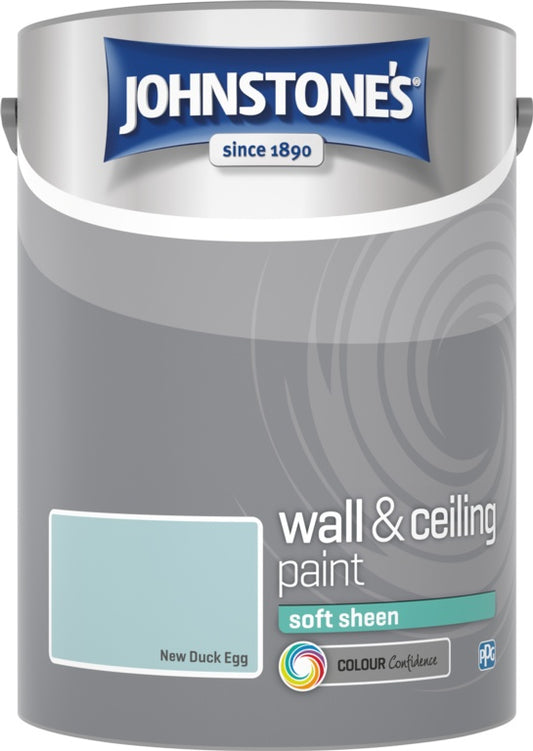 Johnstone's Wall & Ceiling Soft Sheen 5L New Duck Egg