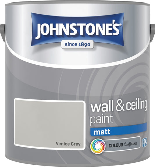 Johnstone's Wall & Ceiling Matt 2.5L Venice Grey