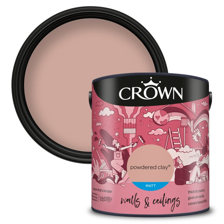 Crown Walls & Ceilings Matt 2.5L Powdered Clay