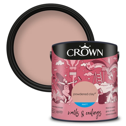Crown Walls & Ceilings Matt 2.5L Powdered Clay