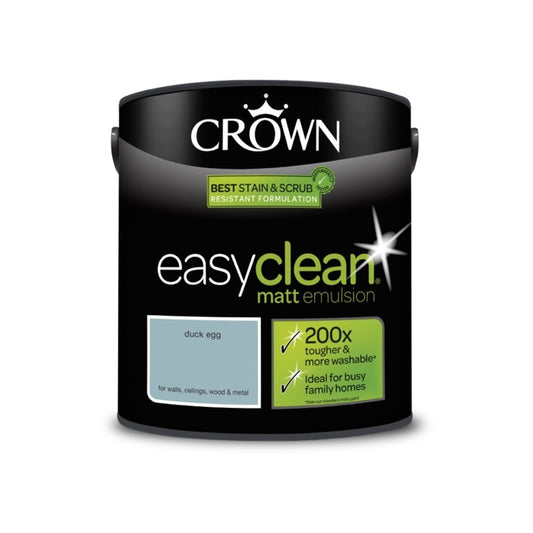 Crown Easyclean Matt Emulsion 2.5L Duck Egg