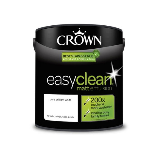 Crown Easyclean Matt 2.5L Pure Brilliant White