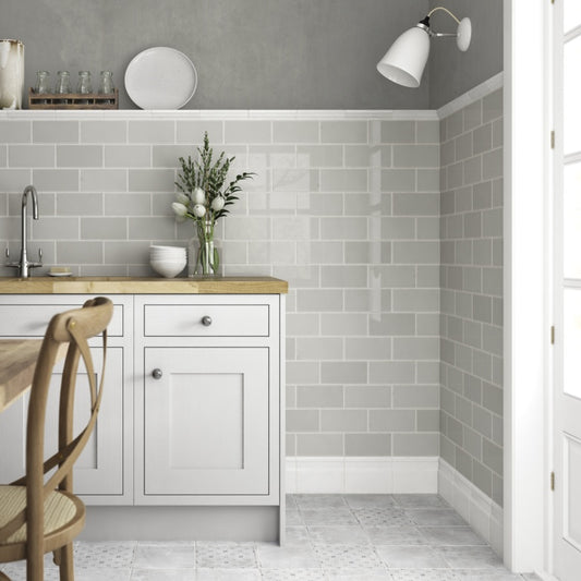 Johnson Tiles Gloss Wall Tiles 200 x 100mm 1m2 Slate Gloss