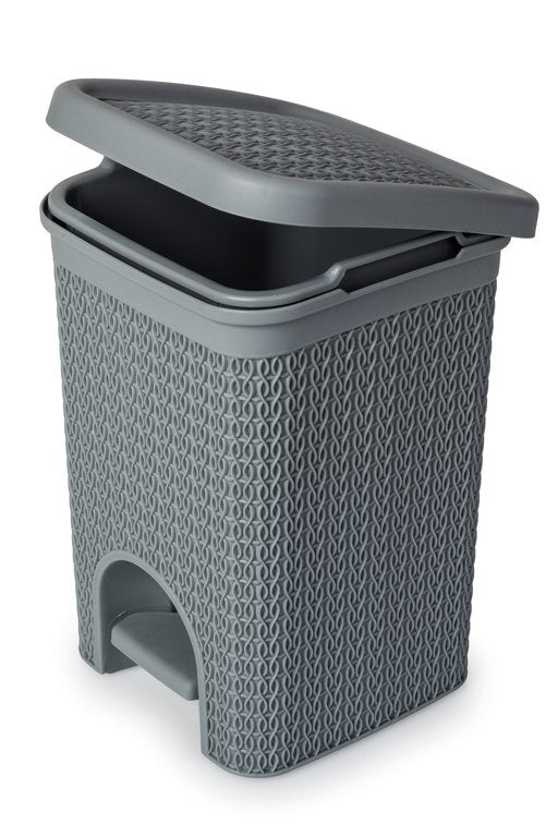 Blue Canyon Lace Design Pedal Bin 5L Grey