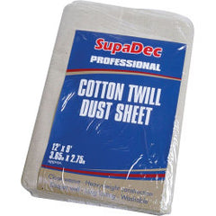 SupaDec Cotton Twill Dust Sheet 12' x 9' (3.6m x 2.7m) approx