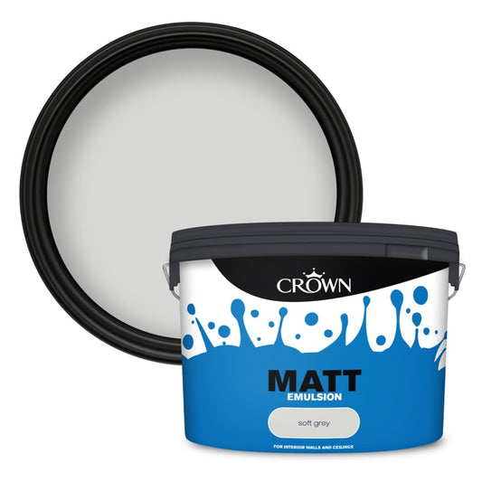 Crown Non Breatheasy Matt Emulsion 10L Soft Grey