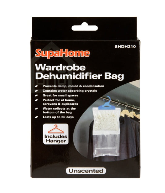 SupaHome Wardrobe Dehumidifier Bag 210g