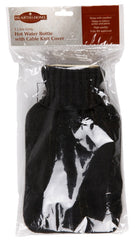 Hearth & Home Hot Water Bottle With Knit Cover Grey 1L