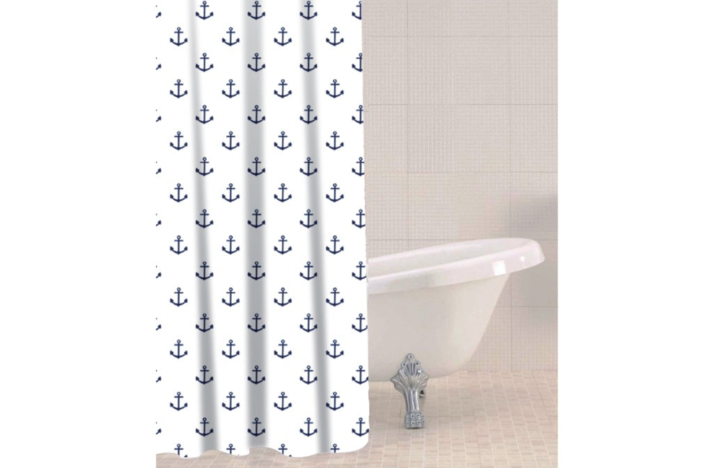 Sabichi Shower Curtain 180 x 180cm Anchor