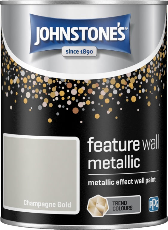 Johnstone's Feature Wall Metallic 1.25L Champagne Gold