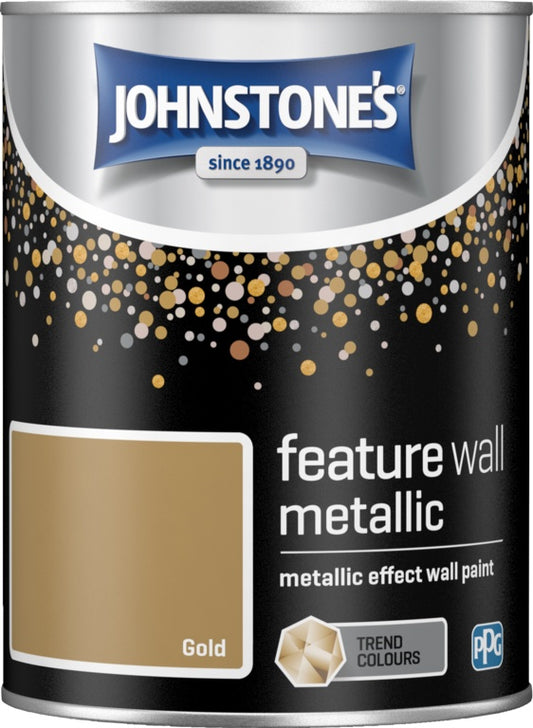 Johnstone's Feature Wall Metallic 1.25L Champagne Gold