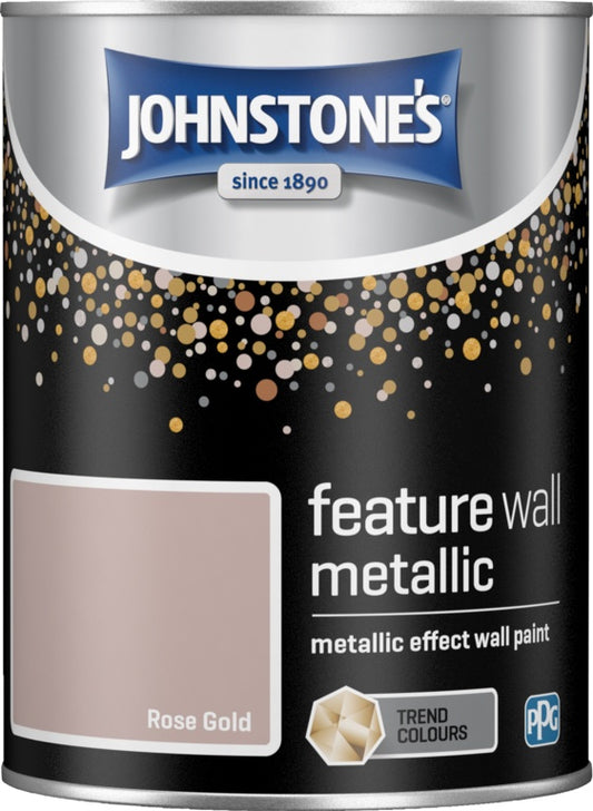 Johnstone's Feature Wall Metallic 1.25L Rose Gold