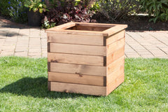 Charles Taylor Large Square Wooden Planter W47 x D47 x H38cm