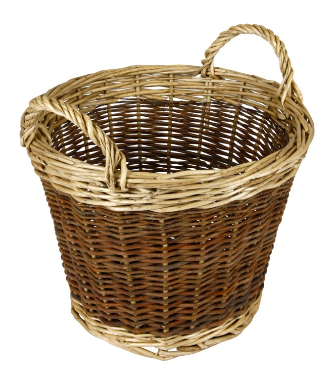 Hearth & Home Two Tone Log Basket 30cm