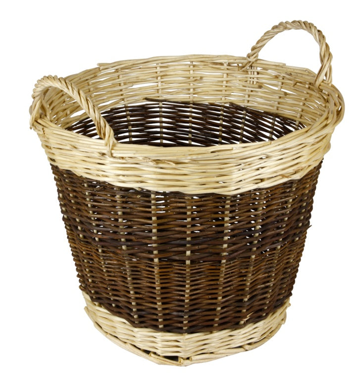 Hearth & Home Two Tone Log Basket 48cm