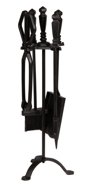 Hearth & Home Black Companion Temple Set 5 Piece 24"