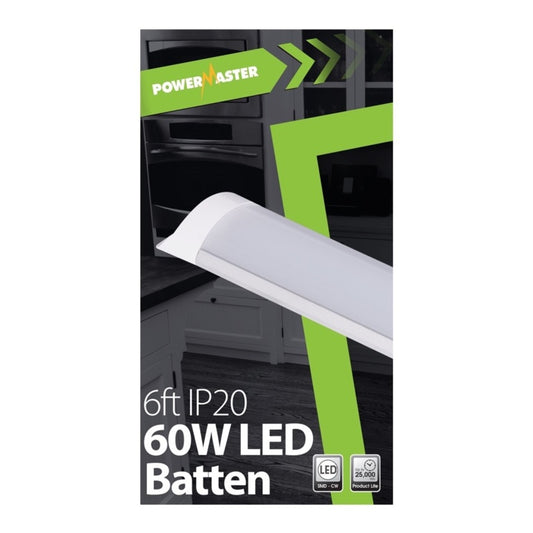 Powermaster LED IP20 Batten 180cm 60w