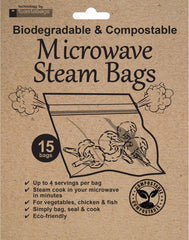 Planit Eco Friendly Microwave Steam Bags Pack 15