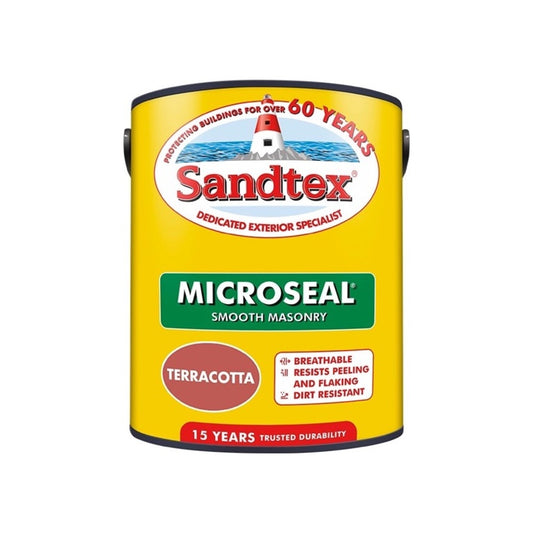 Sandtex Smooth Masonry Paint 5L Terracotta