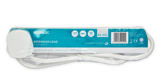 Securlec 4 Gang Extension Lead 1m 13 Amp