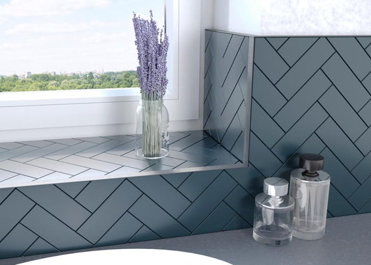 Tile Rite L Profile Trim 12mm x 2.44m Cast Iron