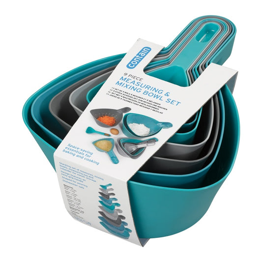 Chef Aid Measuring & Mixing Bowl Set 9 Piece