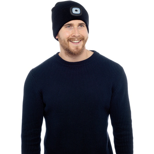 Storm Ridge Adult LED Beanie Hat Black