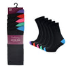 Tom Franks Ladies Contrast Heel & Toe Sock Pack 5