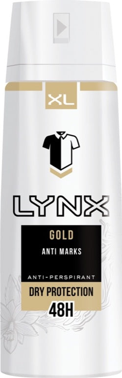 Lynx Anti Perspirant Aersol 200ml Gold