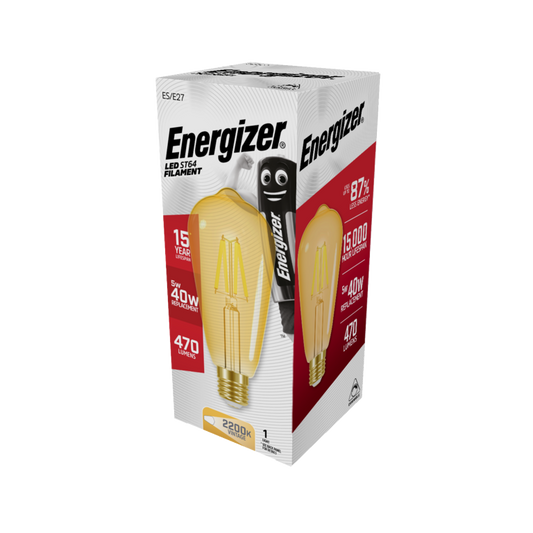 Energizer Filament LED ST64 E27 Dimmable 5w 470lm