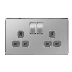 BG Switched Socket 2 Socket Double Pole 13a