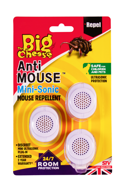 The Big Cheese Anti Mouse Mini Sonic Mouse Repellent 3 Pack