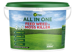 Vitax All In One Feed Weed & Moss Killer 300sqm Tub