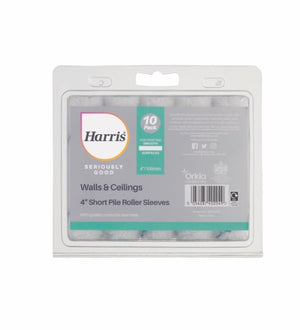 Harris Seriously Good Walls & Ceilings Short Pile Sleeve 4" Pack 10