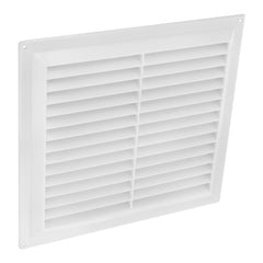Securit White Plastic Louvre Vent 9" x 3"