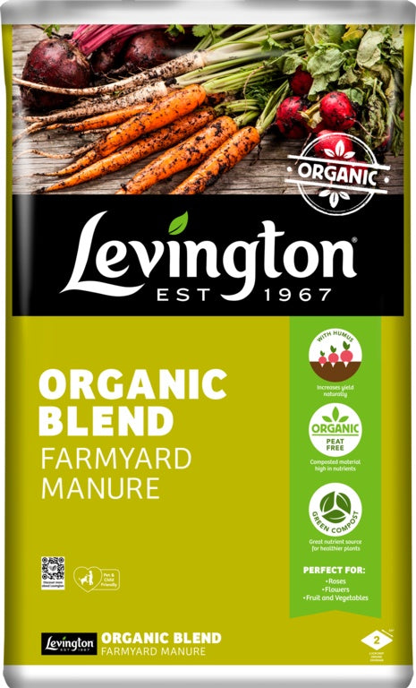 Levington Organic Peat Free Blend Farm Manure 50L