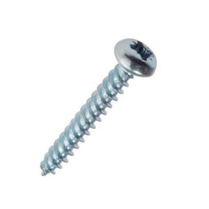 Securit Round Head Zp Screws, Pack of 10 4x25mm