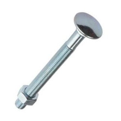 Securit Carriage Bolts Nuts Zp, Pack of 2 M8x75