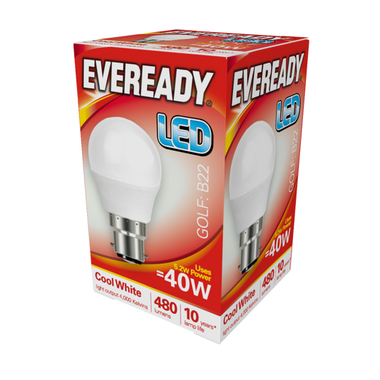 Eveready LED Golf 40W 480lm B22