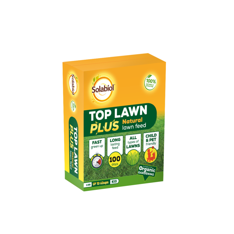 Solabiol Top Lawn Plus Natural Lawn Feed 2.5kg 63sqm