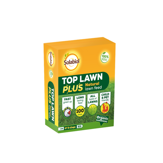 Solabiol Top Lawn Plus Natural Lawn Feed 2.5kg 63sqm