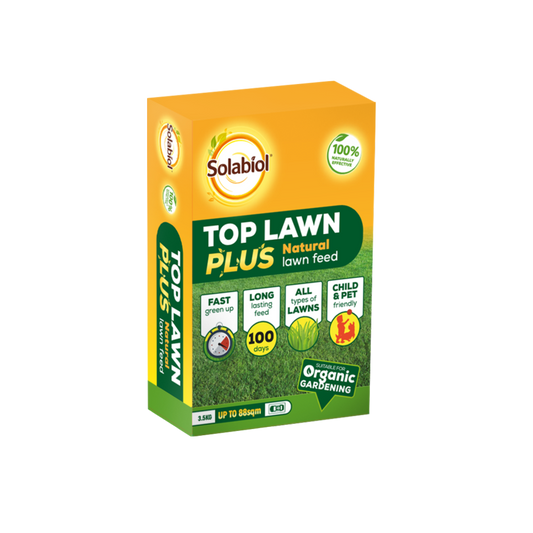 Solabiol Top Lawn Plus Natural Lawn Feed 2.5kg 63sqm