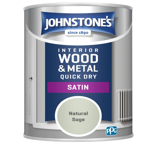 Johnstone's Quick Dry Satin 750ml Natural Sage