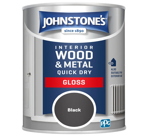 Johnstone's Quick Dry Gloss 750ml Black