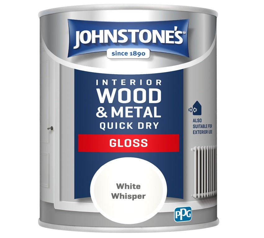 Johnstone's Quick Dry Gloss 750ml White Whisper